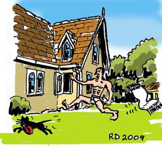 Barnabas steals the steak